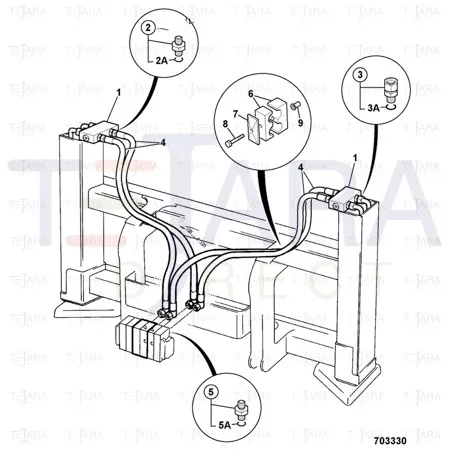JCB Part No.# 816/90009, ADAPTOR.G1/4 x 9/16 UNF - JCB Spare Parts