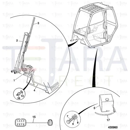 JCB Part No.# 714/40380, JET WINDSCREEN - JCB Spare Parts