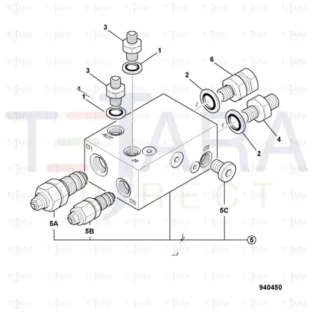 JCB Part No.# 332/D8924, Orifice - JCB Spare Parts