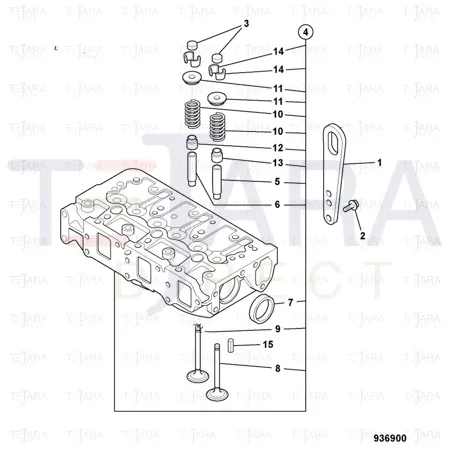 JCB Part No.# 02/971371, Seal Valve Stem - JCB Spare Parts