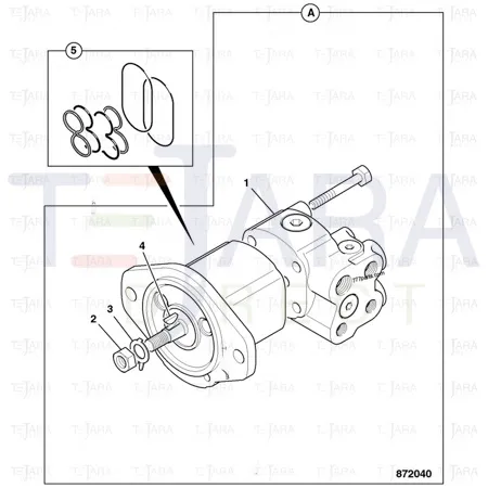 JCB Part No.# 20/925468, CHARGE PUMP - JCB Spare Parts
