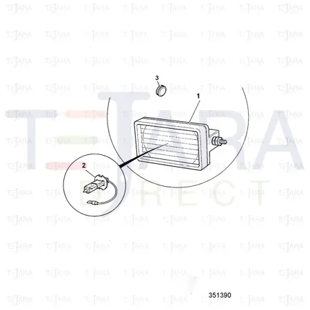 JCB Part No.# 720/20032, 24V 70W BULB - JCB Spare Parts