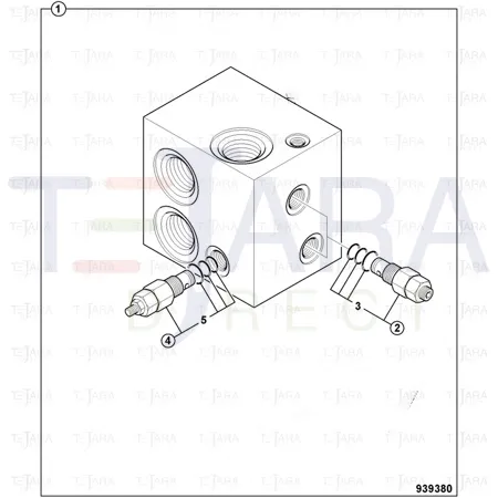 JCB Part No.# 25/221594, Kit seal - JCB Spare Parts