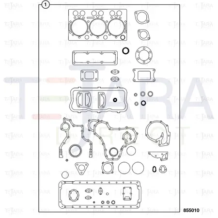 JCB Part No.# 02/950489, Kit-gasket - JCB Spare Parts