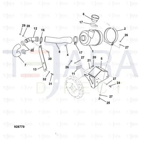 JCB Part No.# 7232/50435, RUBBER ELBOW - JCB Spare Parts