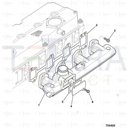 JCB Part No.# 320/05511, BLANKING PLT.AIR HEATER - JCB Spare Parts