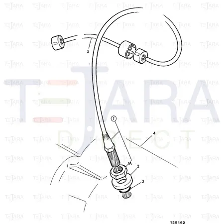 JCB Part No.# 1340/0702Z, NUT 3/4UNF THIN PLAIN - JCB Spare Parts
