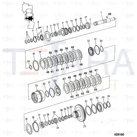 JCB Part No.# 04/600462, PISTON RING - JCB Spare Parts