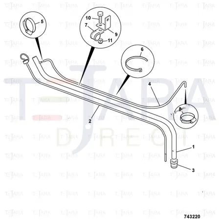 JCB Part No.# 331/46203, DIPSTICK 1173mm - JCB Spare Parts
