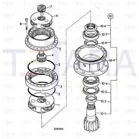 JCB Part No.# 05/903875, BEARING - JCB Spare Parts