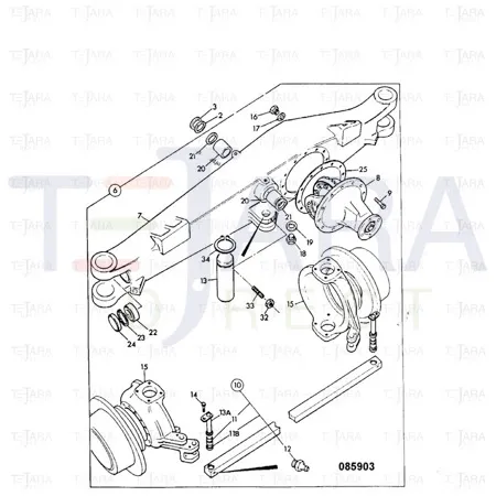 JCB Part No.# 904/09300, WIPER SEAL - JCB Spare Parts