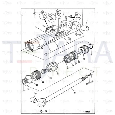 JCB Part No.# 928/06007, Seal Kit - JCB Spare Parts