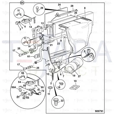 JCB Part No.# 332/C4284, Blower assembly - JCB Spare Parts