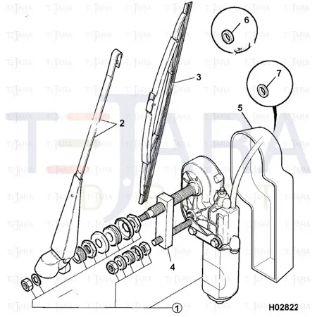 JCB Part No.# 714/18100, WIPER BLADE 450 LG - JCB Spare Parts