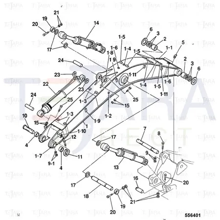 JCB Part No.# KSP0268, SHIM 1.2MM - JCB Spare Parts