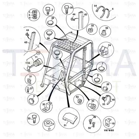 JCB Part No.# 826/01218, Pre-P)-CSK HD SCREW - JCB Spare Parts