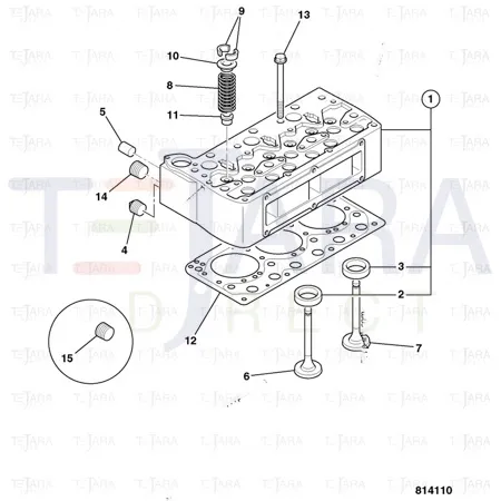 JCB Part No.# 02/940083, Seal valve stem - JCB Spare Parts