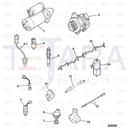 JCB Part No.# 717/20171, Glow Plug Connector - JCB Spare Parts
