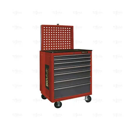 7 DRAWER ROLLER CABINET WITH PANEL (BLUE) - EGA Master