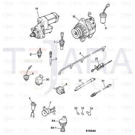 JCB Part No.# 716/30111, SENSOR TEMPERATURE - JCB Spare Parts