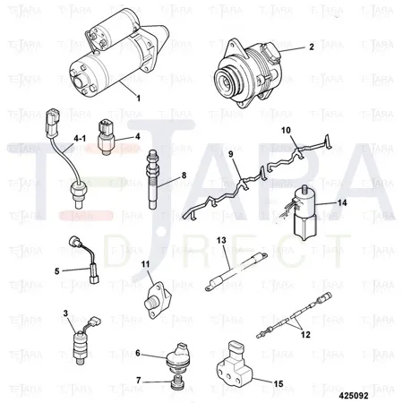 JCB Part No.# 701/54300, SWITCH SENDER - JCB Spare Parts