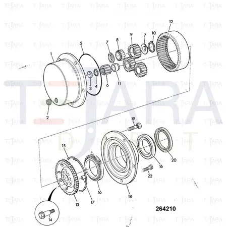 JCB Part No.# 904/50025, HUB SEAL - JCB Spare Parts