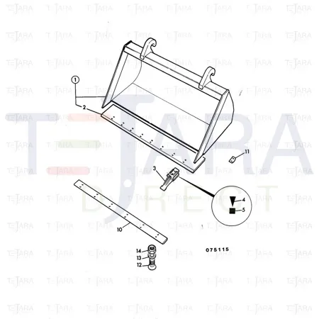 JCB Part No.# 547/37801, TOEPLATE - JCB Spare Parts