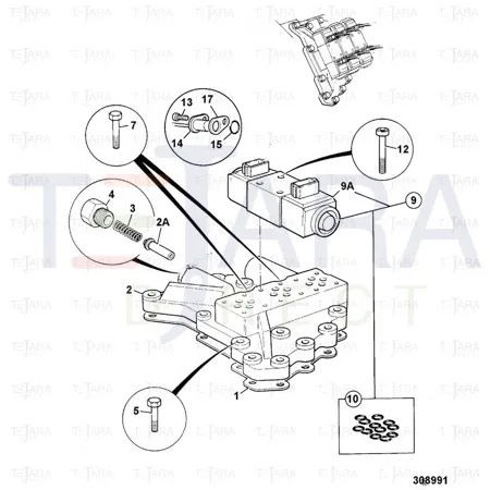 JCB Part No.# 1392/3108Z, CAP SCREW-M5X30 - JCB Spare Parts