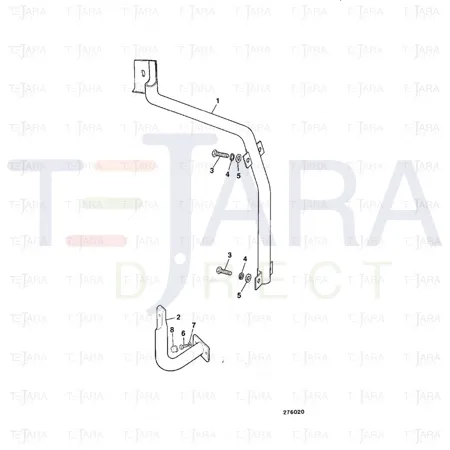 JCB Part No.# 122/06615, CAP-HINGE BOLT - JCB Spare Parts