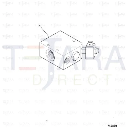 JCB Part No.# 717/20293, Coil 24volt, Deuts - JCB Spare Parts