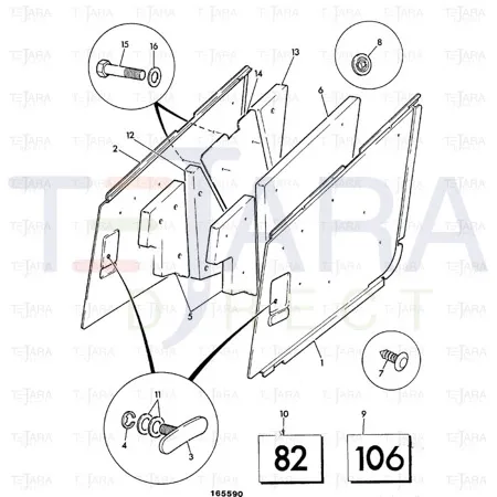 JCB Part No.# 826/00811, Washer lock - JCB Spare Parts
