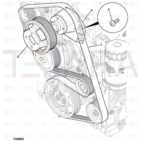 JCB Part No.# 320/08502, SS.P.N320/A8508 FAN PULLEY 0.85:1 RATIO - JCB Spare Parts