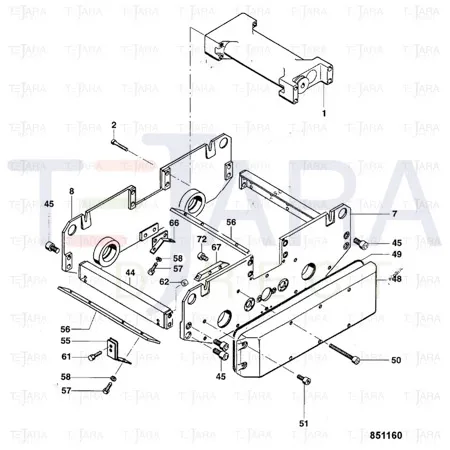 JCB Part No.# 4100/11060, ANGLE - JCB Spare Parts