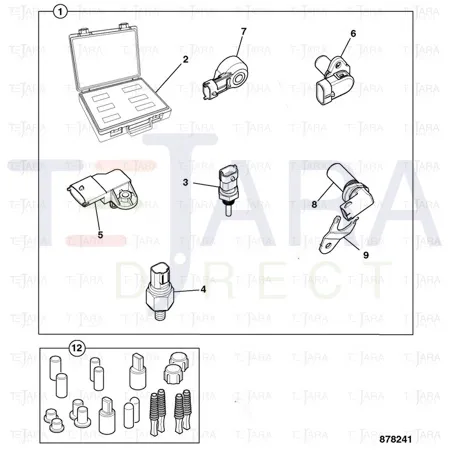 JCB Part No.# 320/09522, VR SENSOR - CRANK(28099215-10) - JCB Spare Parts