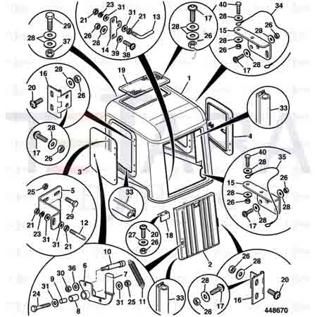 JCB Part No.# 1370/0302D, THIN NUT M10 - JCB Spare Parts