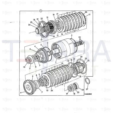 JCB Part No.# 445/12303, THRUST WASHER - JCB Spare Parts