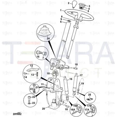 JCB Part No.# 176R016VZ, NUT - JCB Spare Parts