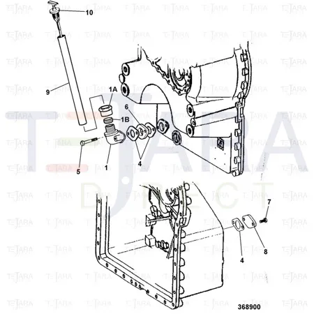 JCB Part No.# 04/800423, ZF TRNS FILLER GASKET - JCB Spare Parts