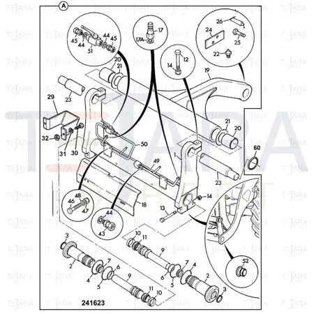 JCB Part No.# 274/00371, CAP END - JCB Spare Parts