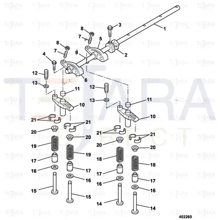 JCB Part No.# 02/801229, Valve exhaust - JCB Spare Parts