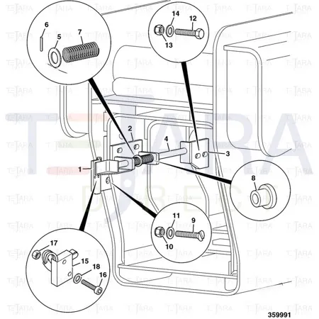 JCB Part No.# 331/20732, SENSOR BRACKET - JCB Spare Parts