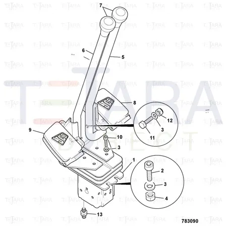 JCB Part No.# 1315/0411D, SET SCREW  M10x45 - JCB Spare Parts