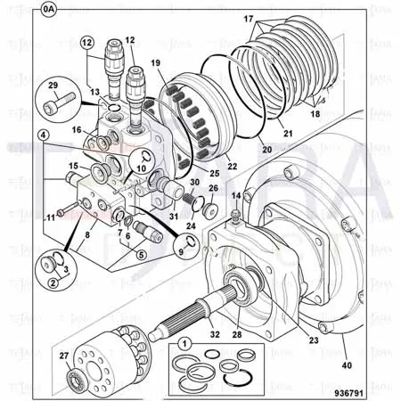 JCB Part No.# 332/D6873, Plate brake - JCB Spare Parts