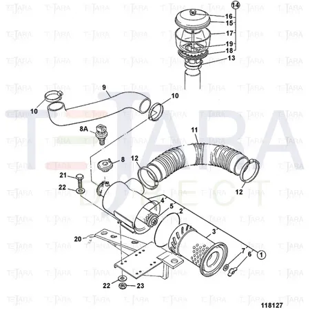 JCB Part No.# 32/903001, ELEMENT PQ=72 - JCB Spare Parts