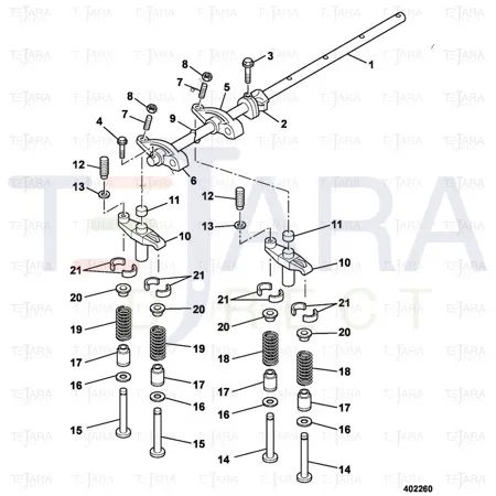 JCB Part No.# 02/801241, Seat spring lower - JCB Spare Parts