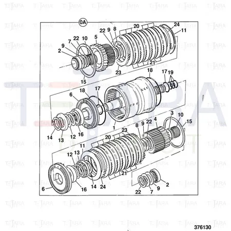 JCB Part No.# 459/50428, GEAR 31T & PLT CARRIER - JCB Spare Parts