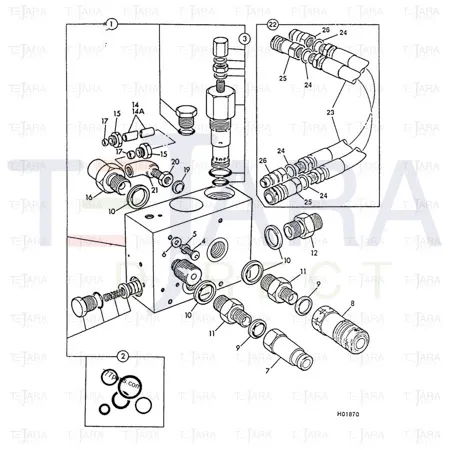 JCB Part No.# PP/1231, NUT - JCB Spare Parts