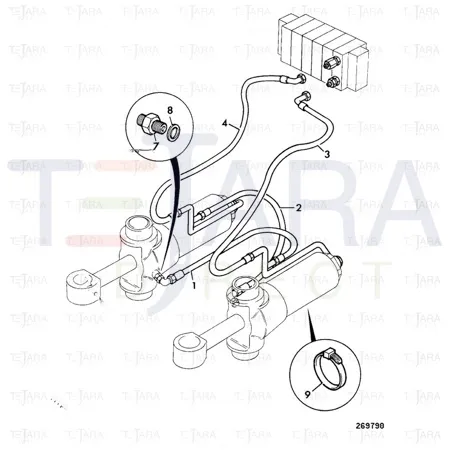 JCB Part No.# 611/71001, HOSE - JCB Spare Parts