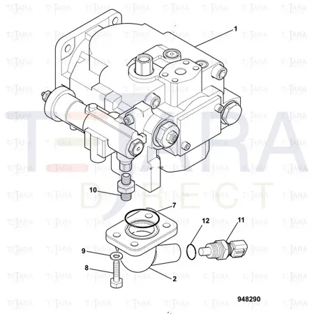 JCB Part No.# 716/30129, SENSOR TEMPERATURE 12v - JCB Spare Parts