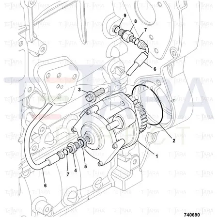 JCB Part No.# 649/51208, HOSE - JCB Spare Parts